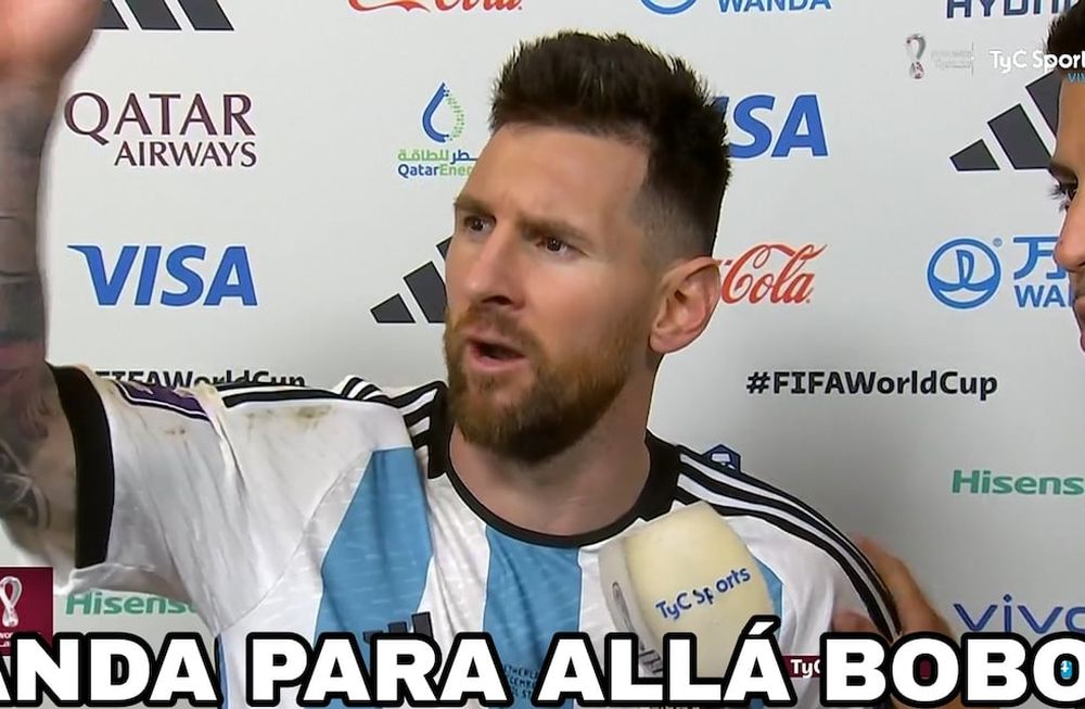 El enojo Messi.