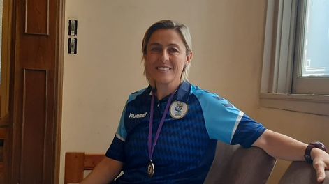La flamante entrenadora de la Selección Argentina de cadetas, Ana María Alonso.