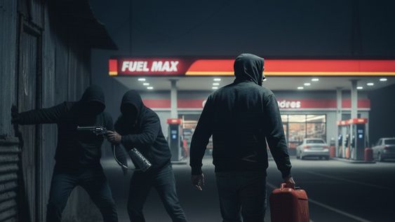 Se quedó sin nafta en Las Heras, se fue caminando hasta la estación pero lo asaltaron