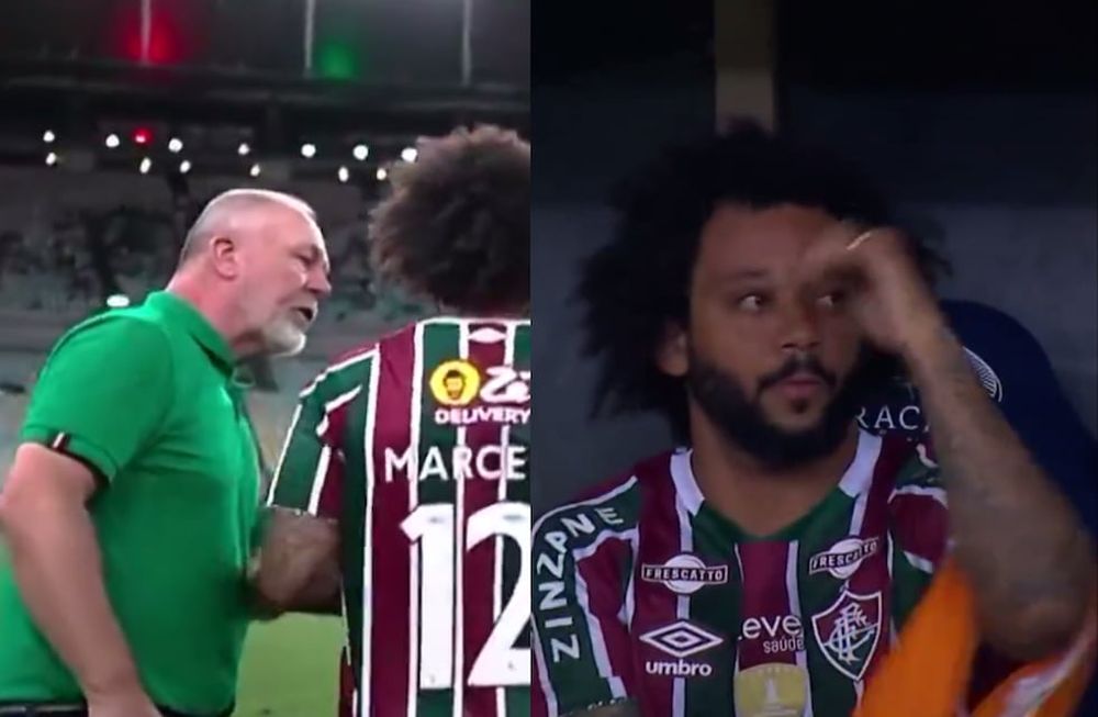 Marcelo se peleó con su entrenador, y no pudo ingresar al campo.