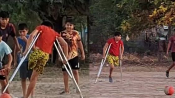 Me asombré de ver la velocidad que tenía para correr: jugaba, quitaba, pateaba con una naturalidad que nunca había visto” aseguró la fotografa que registró el momento. Foto: captura video / Sabrina Llado.
