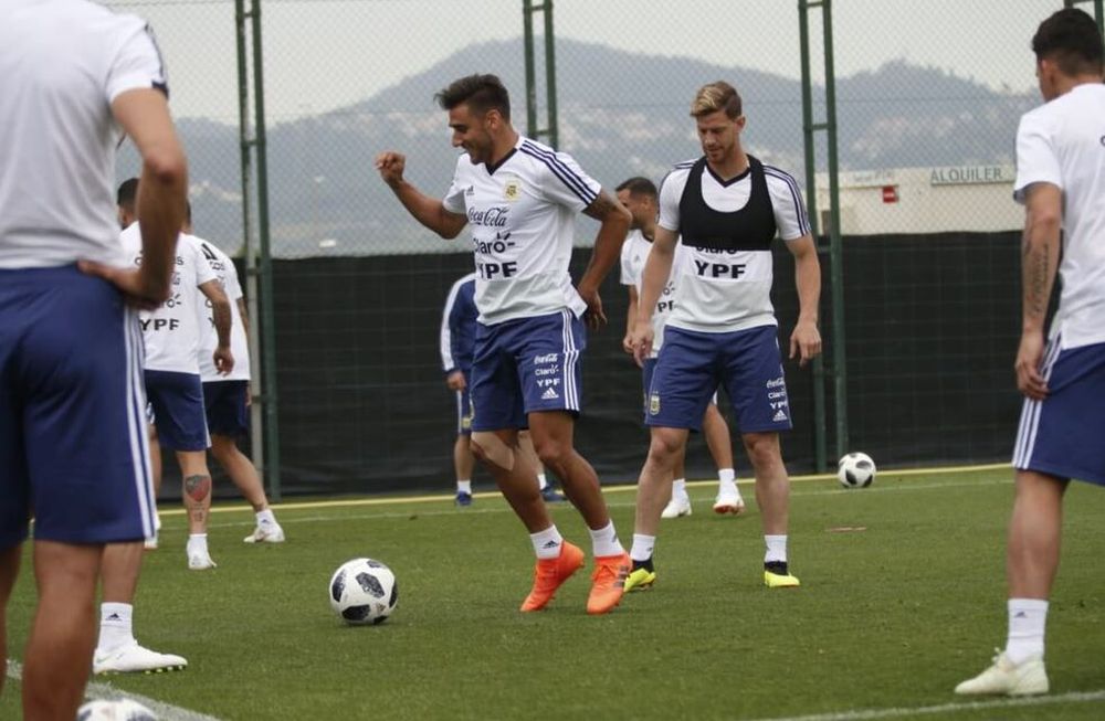 La Albiceleste de Sampaoli completa un nuevo entrenamiento en Barcelona