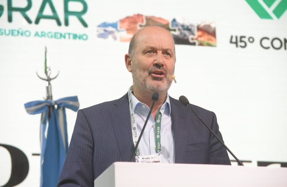 Federico Sturzenegger, ministro de Desregulación y Transformación del Estado,  45º Convención Anual del Instituto Argentino de Ejecutivos de Finanzas (IAEF) que se realiza en Mendoza. Foto: Gentileza