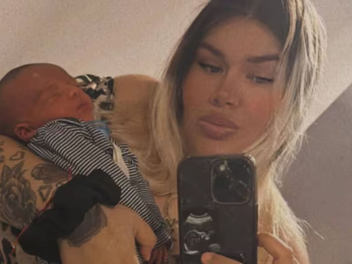 Morena Rial junto a su hijo, Amadeo.