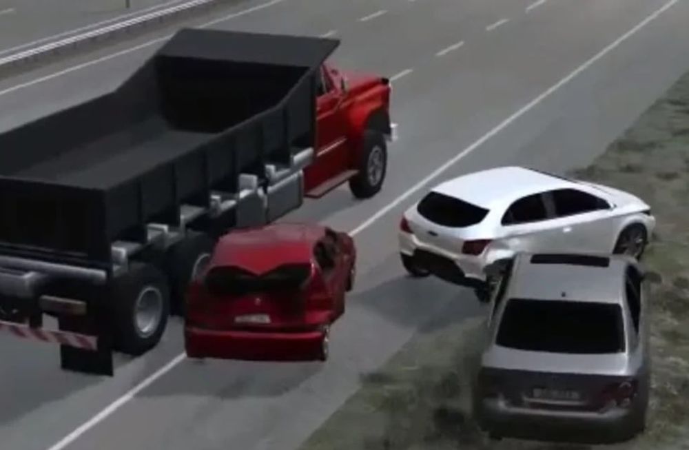 Tragedia. La reconstrucción virtual muestra paso a paso cómo fue el siniestro en la Circunvalación. (Captura de video)
