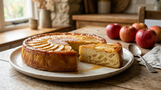 Probá esta receta fácil y rápida de flan de manzana.
