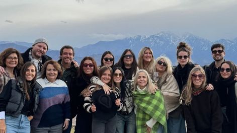 Lali Espósito en la bodega Zuccardi de Mendoza.