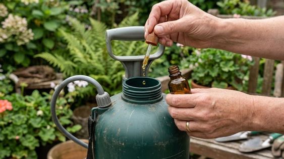 El aceite ayuda a mantener el jardín libre de plagas todo el año.