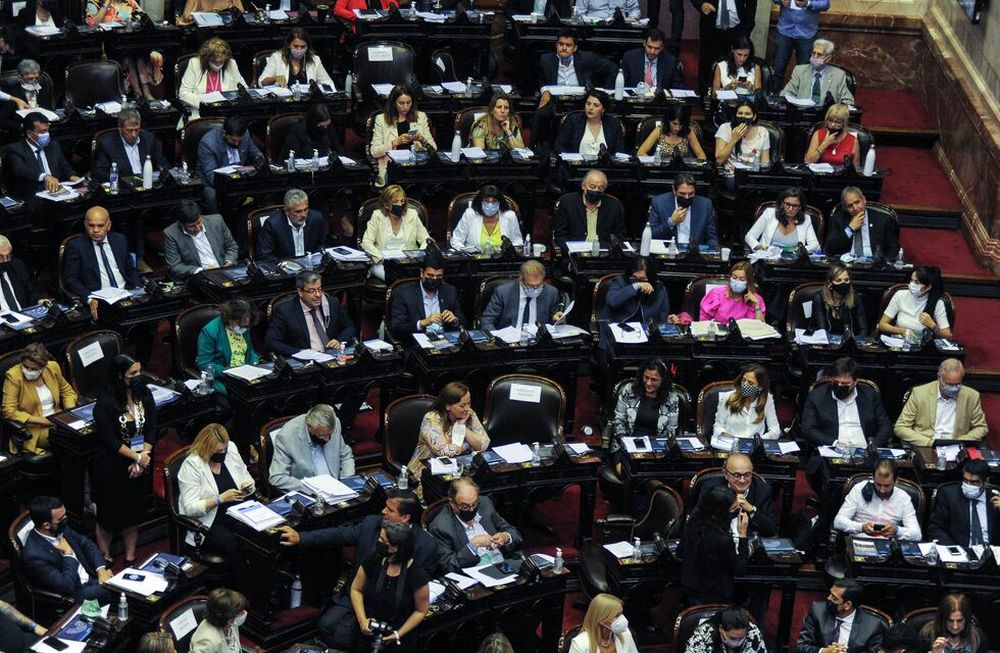 Bloque del Frente de Todos en diputados , congreso , Foto Federico Lopez Claro