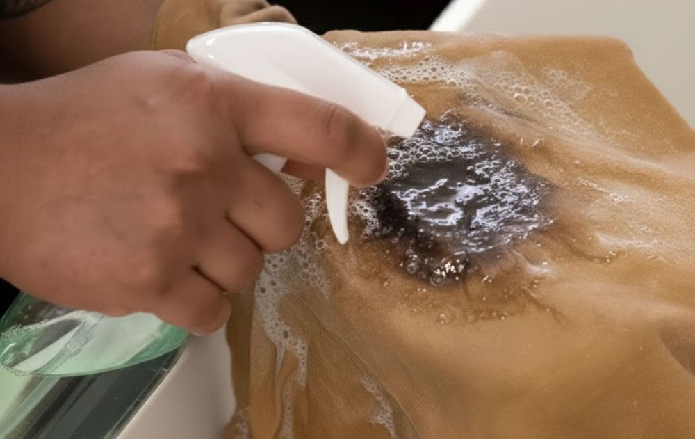 Estos ingredientes juntos permiten eliminar manchas difíciles de la ropa en el acto.