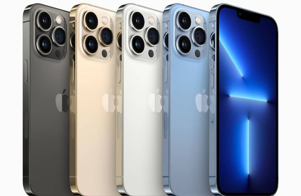Todos los colores del nuevo iPhone 13. Imagen de Apple.