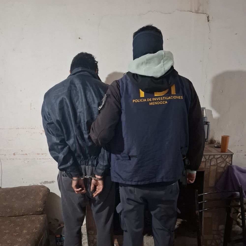 Uno de los sujetos detenidos en Palmira. Gentileza Ministerio de Seguridad. 