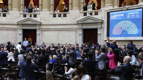 Milei y demás funcionarios del Gobierno celebraron la media sanción en Diputados a la baja de edad de imputabilidad a 14 años.&nbsp;