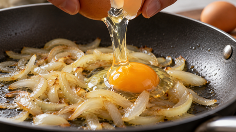 con 1 cebolla y 2 huevos: la receta facil para preparar una cena dorada y cremosa sin usar harina