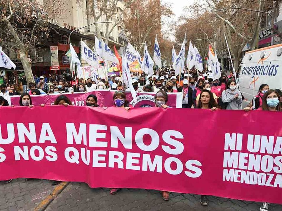 Marcha Ni Una Menos en Mendoza (Foto archivo Los Andes)