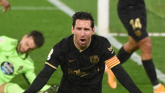 Messi festeja: gran jugada y gol en contra de Olaza. / Gentileza. Messi festeja: gran jugada y gol en contra de Olaza. / Gentileza.