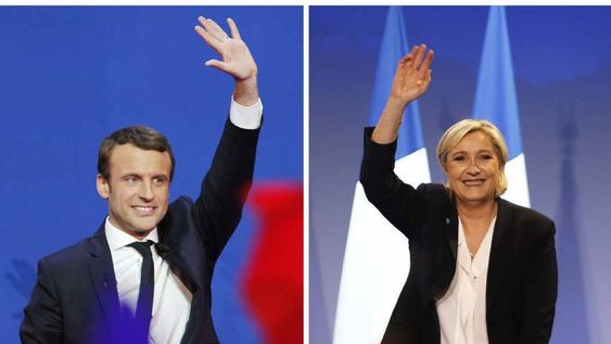 Duros ataques  intercambiaron Le Pen y Macron