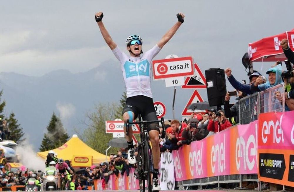 Froome ganó en solitario la 19ª etapa del Giro y es el nuevo líder