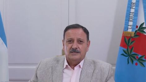 Ricardo Quintela. El gobernador de La Rioja. (Captura de video)