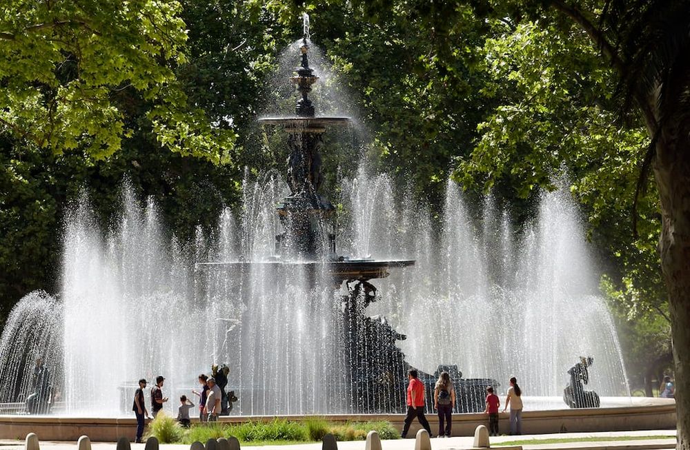 La Dirección de Agricultura y Contingencias Climáticas anunció en su pronóstico para la semana: “Tiempo bueno con ascenso de la temperatura, vientos leves del noreste”.El Parque General San Martin Foto: orlando Pelichotti