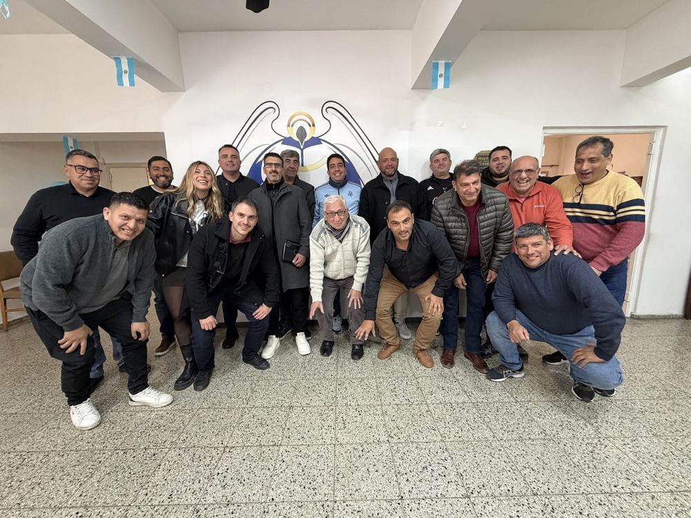 Reunión Provincial de Ligas de Fútbol. Algunos de los dirigentes del balompié vernáculo que participaron&nbsp; de la propuesta