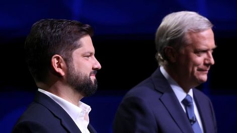 Gabriel Boric y Jose Antonio Kast del Partido Republicano. / Gentileza