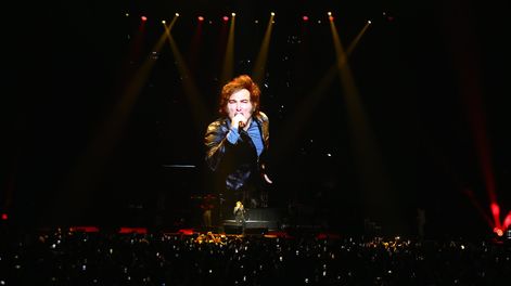 El show del presidente Javier Milei en el Movistar Arena.&nbsp;