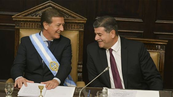 Mendoza 01 de mayo de 2022Apertura de Sesiones Ordinarias en la Legislatura.Gobernador de la provincia Rodolfo SuarezFoto: Orlando Pelichotti / Los Andes