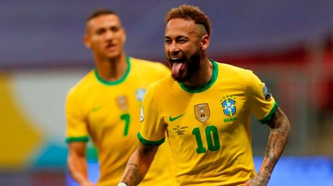 Neymar marcó el segundo tanto de Brasil desde el punto del penal. / Gentileza.
