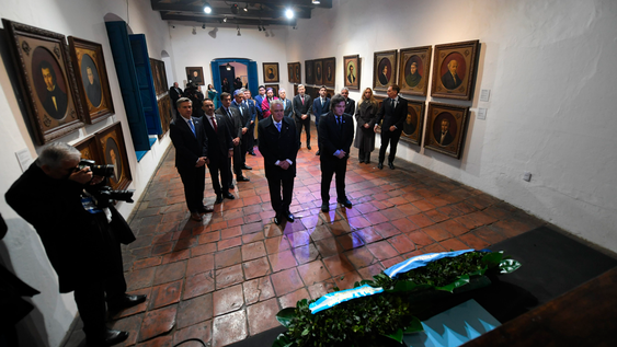 Milei en Tucumán con los gobernadores. (foto archivo)
