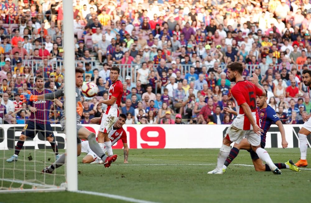 El Barça de Messi logró empatarle al Athletic del Toto Berizzo y salvó el punto