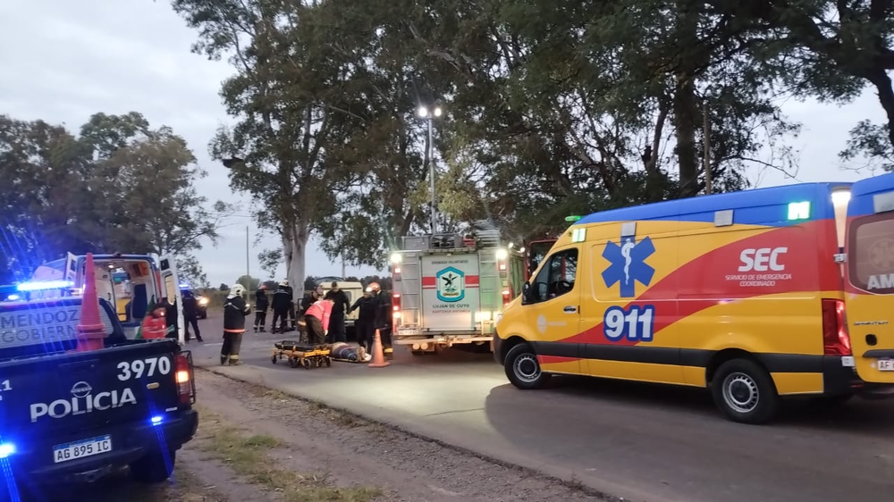 Grave siniestro vial en Lujan de Cuyo.