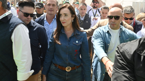 La vicepresidenta de la Nación visitó la ExpoAgro 2025, en el autódromo de San Nicolás,