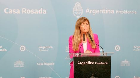 Gabriela Cerruti, portavoz del Gobierno nacional.