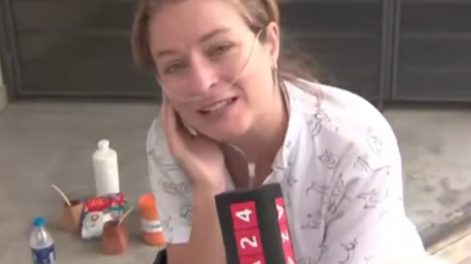 Busco novio, el insólito pedido de Andrea en medio del derrumbe en Parque Patricios