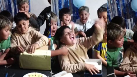 Los Andes | El niño recibió un celular de regalo y el festejo de sus amigos se volvió viral. TikTok