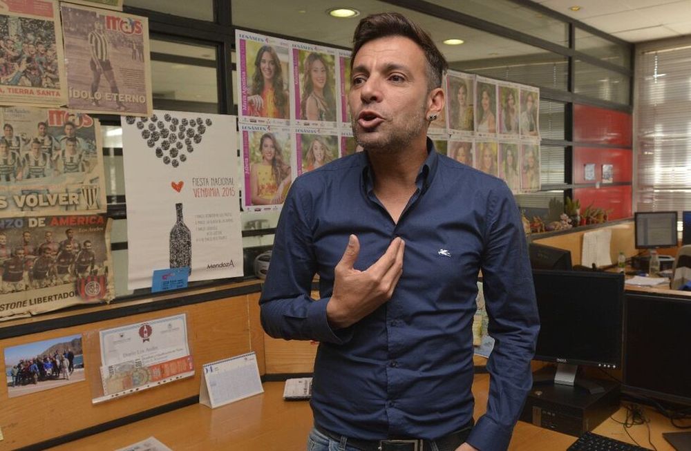 Martín Bossi pasó por la redacción de Los Andes y ofreció una genial imitación de Messi