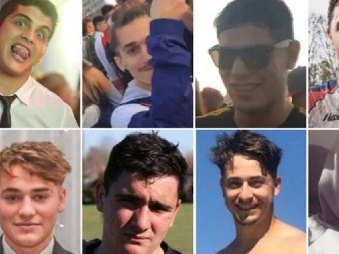 Los ocho rugbiers acusados del asesinato de Fernando Báez Sosa, ocurrido en enero de 2020 en Villa Gesell / Archivo