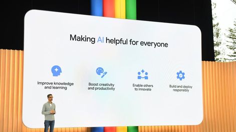 Los Andes | Sundar Pichai, CEO de Google y Alphabet, interviene durante el evento anual de desarrolladores, Google I/O 2023. Foto: EFE/Google