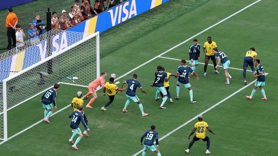 Gol de Gonzalo Plata para poner el 2-1 de Ecuador sobre Alemania en el Mundial 2026.&nbsp;