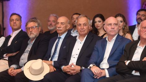 El presidente de la Corte Dalmiro Garay y el ministro José Valerio, adversarios internos del alto tribunal, con el procurador Alejandro Gullé en el medio. Foto: Ramiro Gomez.