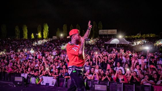 Ulises Bueno en el Festival del Malbec y el Olivo en Maipu.