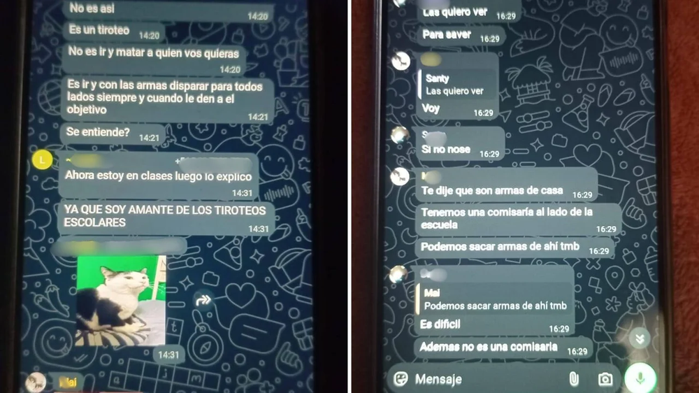Se conocieron nuevos chats sobre la masacre en Maschwitz