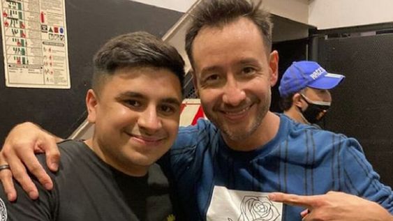 Francisco Benítez, campeón de La Voz Argentina, junto a Luciano Pereyra. Cantaron juntos en el Luna Park. (Instagram)