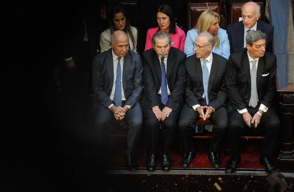 Jueces de la corte suprema. - Foto Federico Lopez Claro