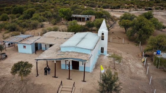 Centenaria capilla del Pueblo San José, a unos 80 kilómetros al Norte de la villa cabecera de Lavalle Foto: Claudio Gutiérrez
