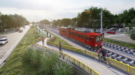 Los Andes | Obras del Metrotranvía en Mendoza (renders). Prensa Gobierno