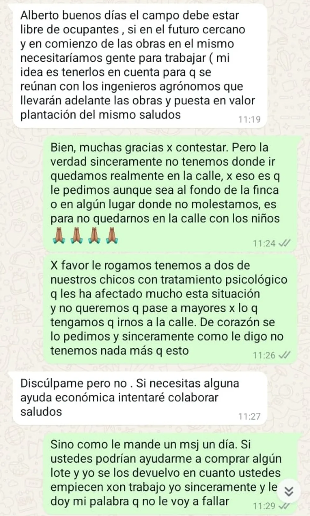 El drama de quienes viven en las tierras que compró Abel Pintos en Mendoza: los estafaron y no tienen dónde ir