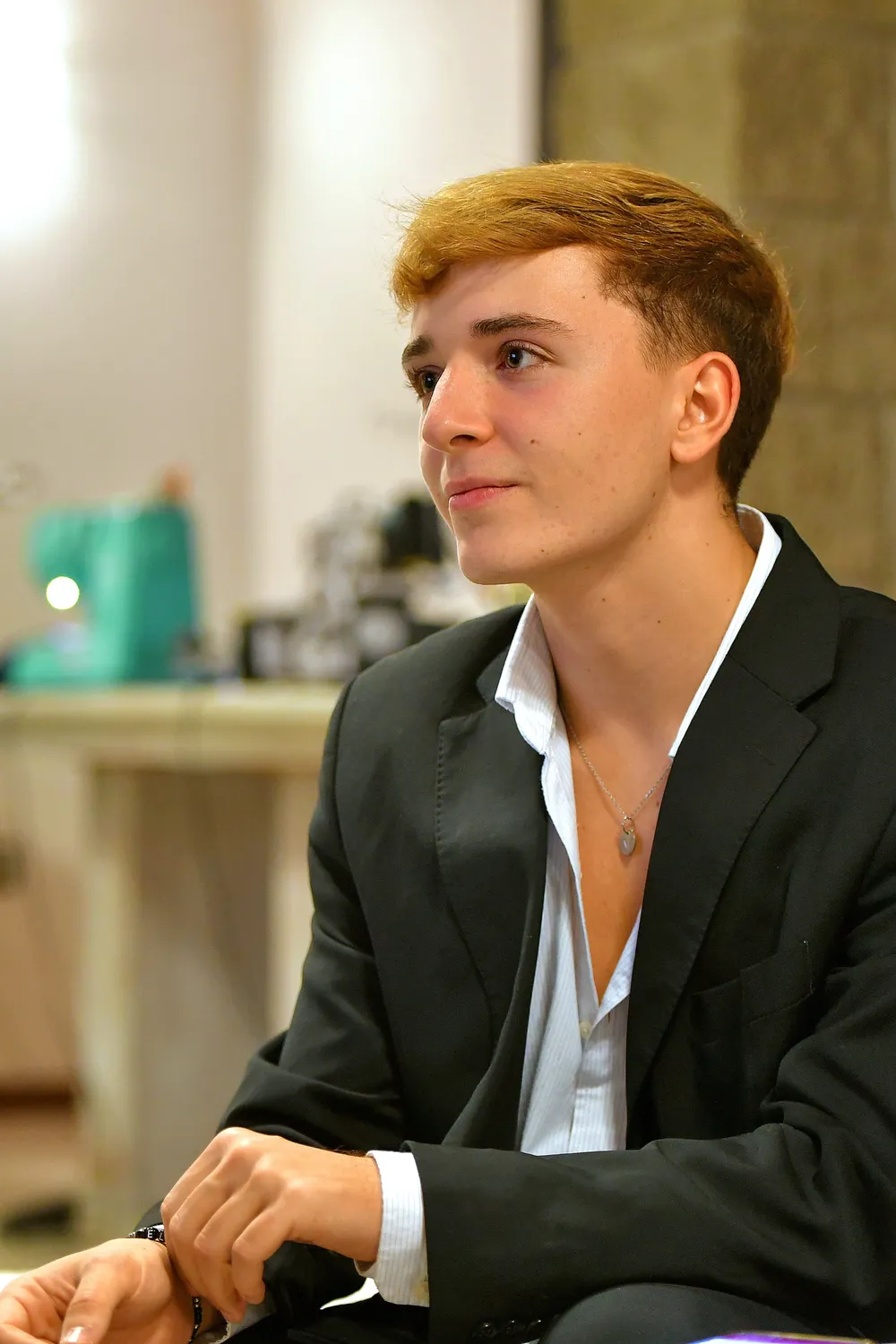 Felipe Prisco, el adolescente de San Martín que es sensación en el mundo de la moda. | Foto: Daniel Caballero / Los Andes