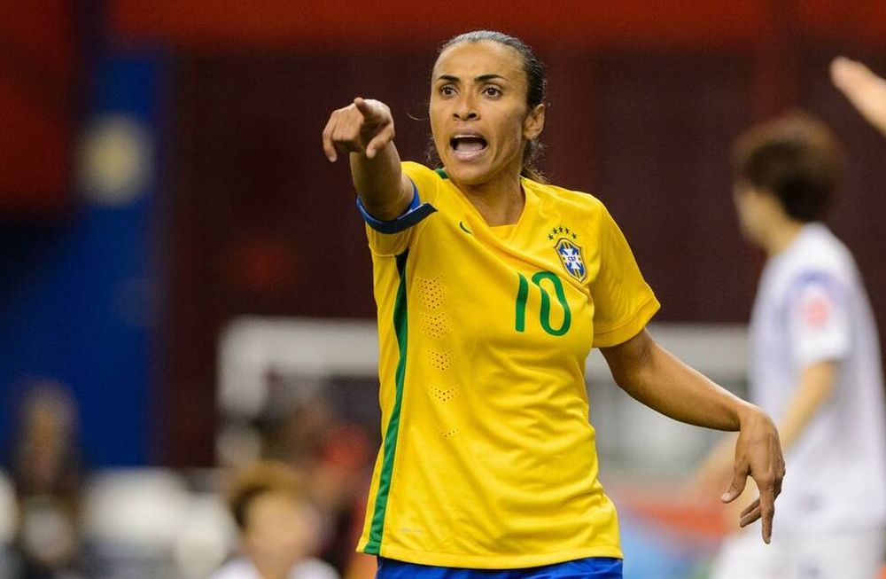 La brasileña Marta, máxima goleadora en la historia de los Mundiales